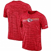 Kansas City Chiefs Nike Sideline Velocity Performance T-Shirt Heathered Red,baseball caps,new era cap wholesale,wholesale hats